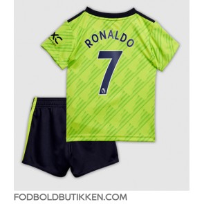 Manchester United Cristiano Ronaldo #7 Tredjetrøje Børn 2022-23 Kortærmet (+ Korte bukser)